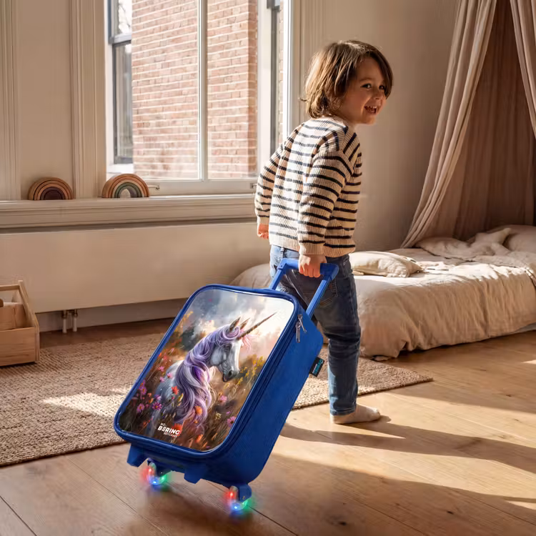 Valise enfant - Bleu - Lavande corne de printemps — 2