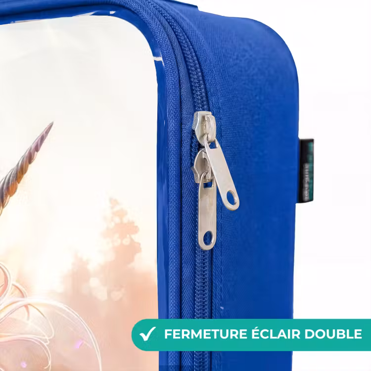 Valise enfant - Bleu - Lavande corne de printemps — 7