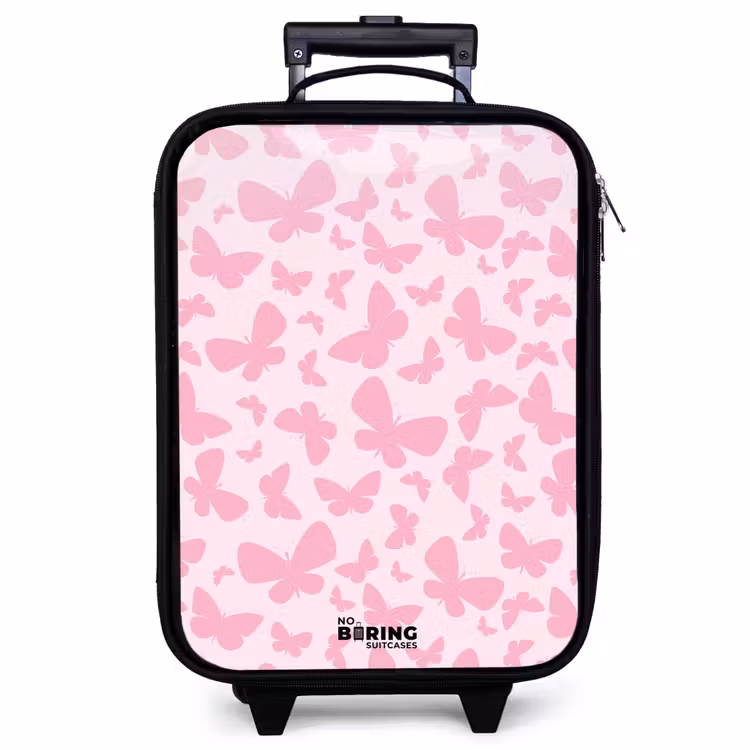 Valise enfant - Papillons roses — 1