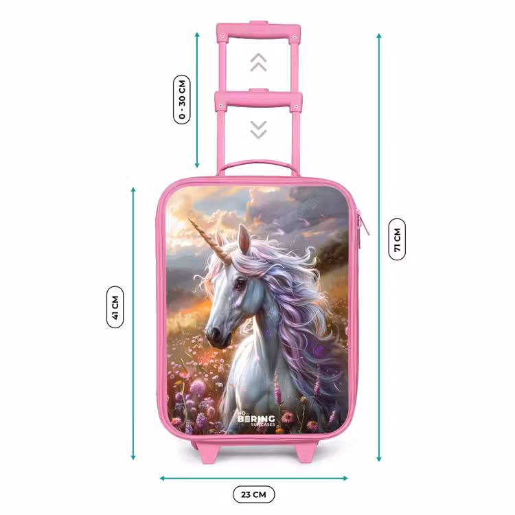 Valise enfant - Rose - Corne perlée pastel — 6