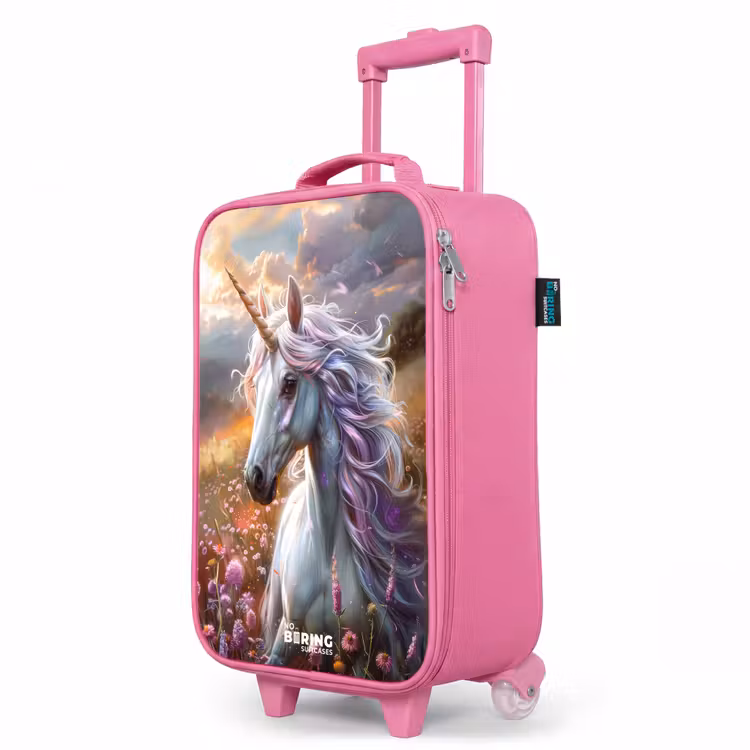 Valise enfant - Rose - Corne perlée pastel — 8