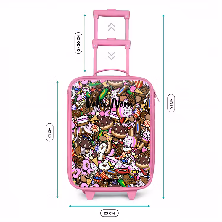 Valise enfant - Rose - Modèle débordant de friandises — 6