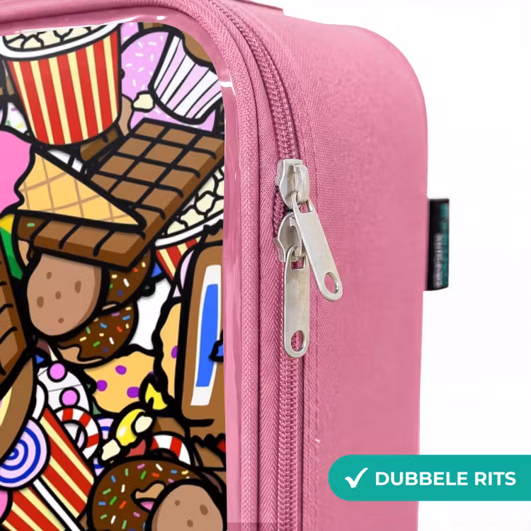 Valise enfant - Rose - Modèle débordant de friandises — 7