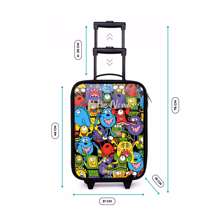 Valise enfant - Monstres aux couleurs vives — 7