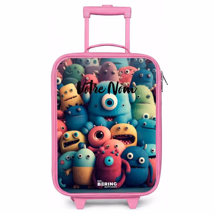 Valise enfant - Rose - Échantillons souples et convexes — 1
