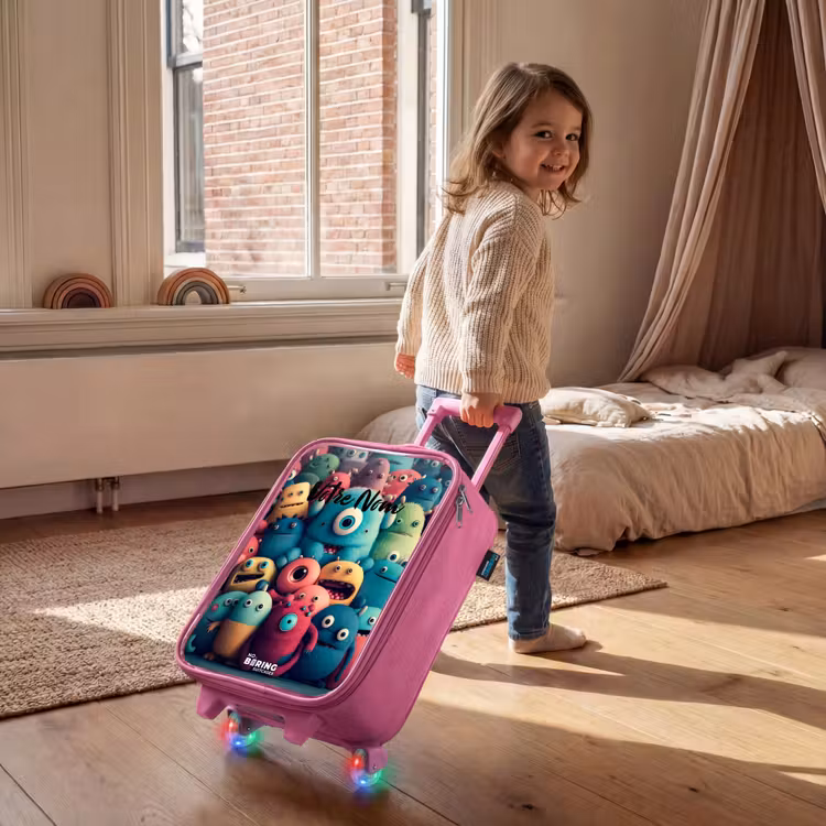 Valise enfant - Rose - Échantillons souples et convexes — 2