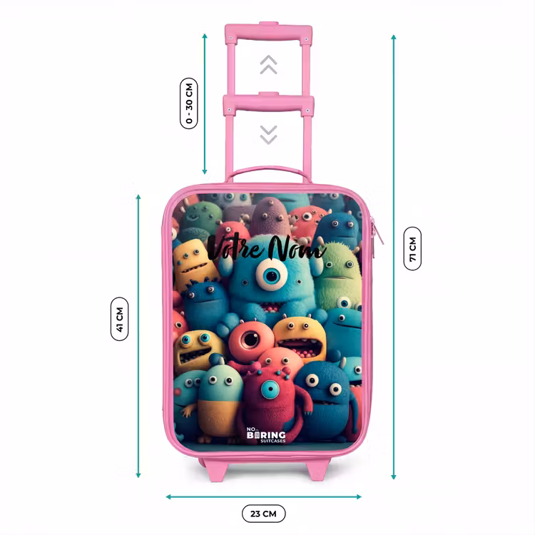 Valise enfant - Rose - Échantillons souples et convexes — 6