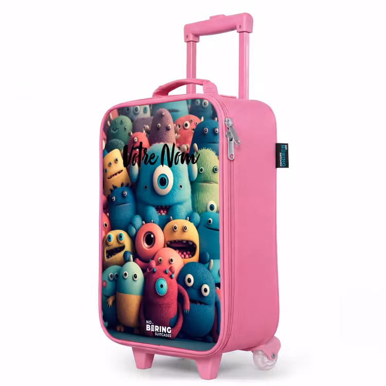 Valise enfant - Rose - Échantillons souples et convexes — 8