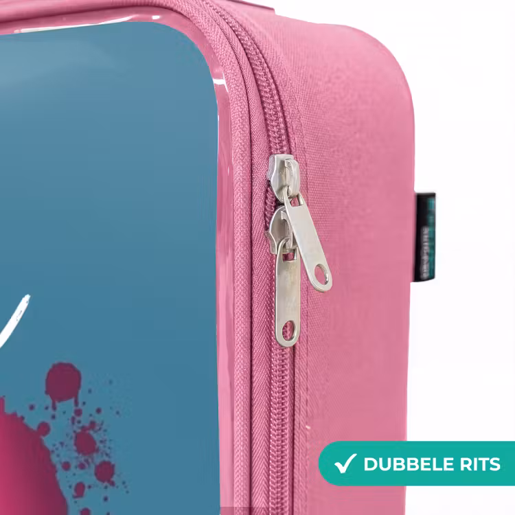 Valise enfant - Rose - Roues de monstre — 7
