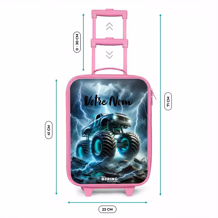 Valise enfant - Rose - Roues du tonnerre — 6