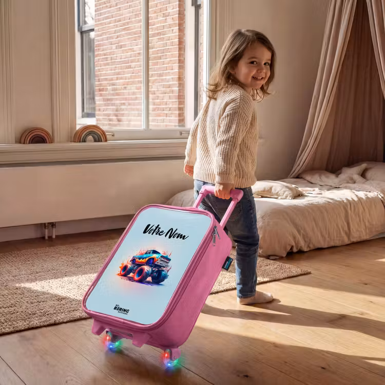Valise enfant - Rose - Roues féroces — 2