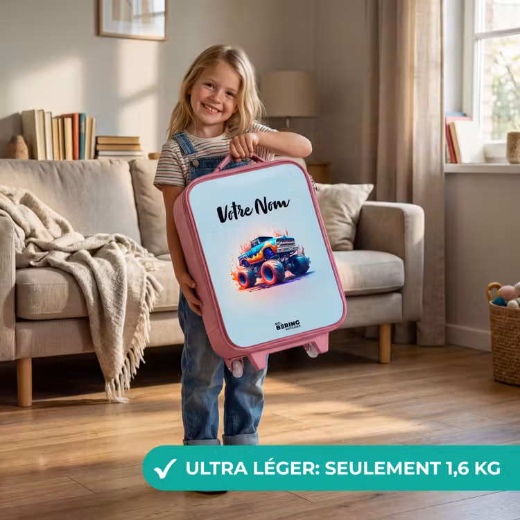 Valise enfant - Rose - Roues féroces — 3