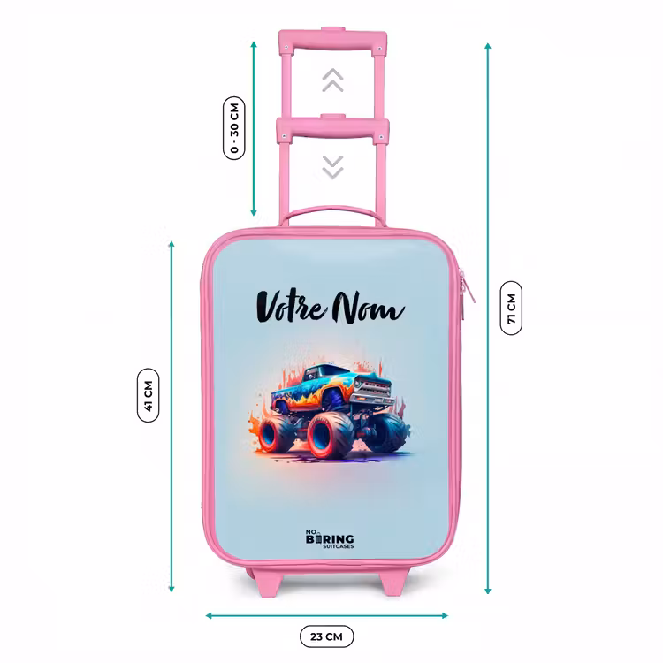 Valise enfant - Rose - Roues féroces — 6