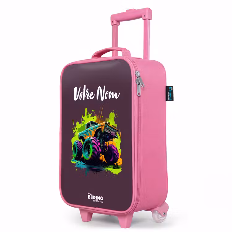Valise enfant - Rose - Roues néon — 8