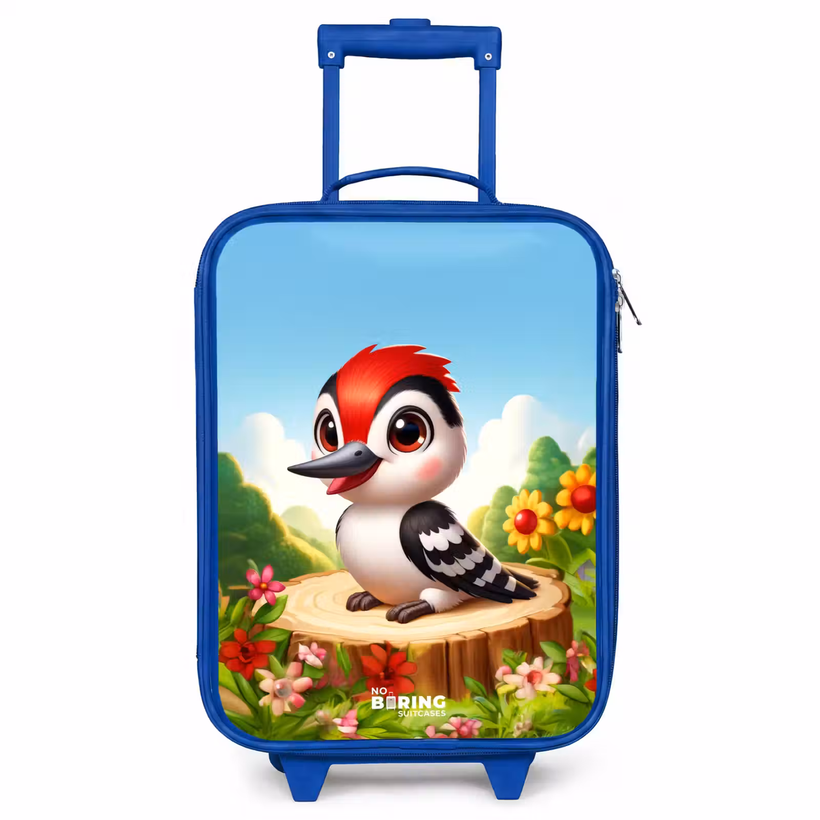 Valise enfant - Bleu - Pic sur une souche — 1