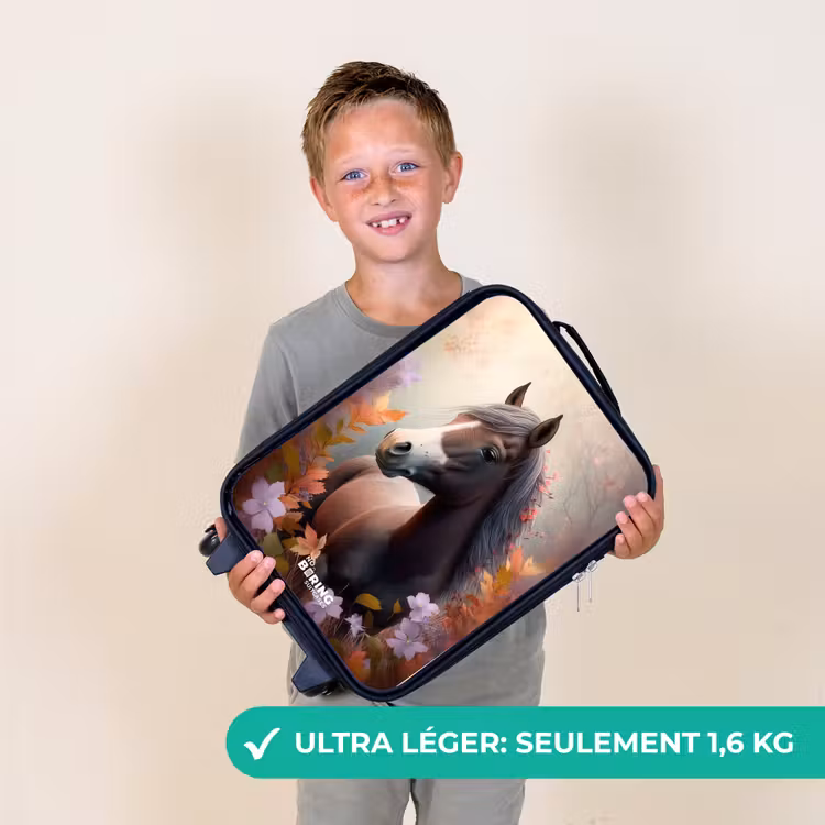 Valise enfant - Cheval brun en automne — 2