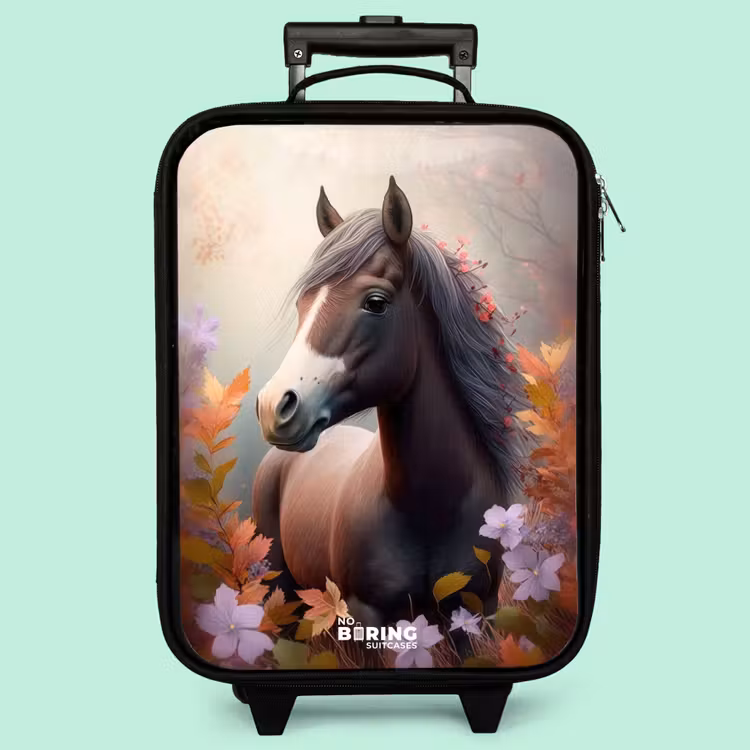 Valise enfant - Cheval brun en automne — 3