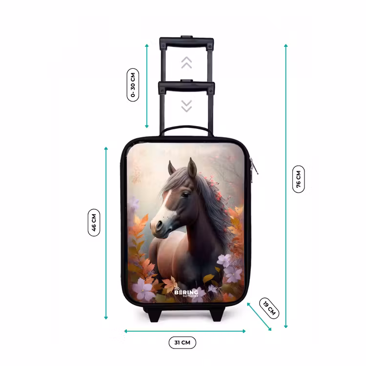Valise enfant - Cheval brun en automne — 7
