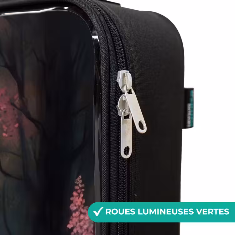 Valise enfant - Cheval marron clair parmi des fleurs roses — 6