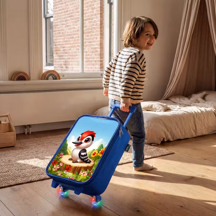 Valise enfant - Bleu - Pic sur une souche — 2