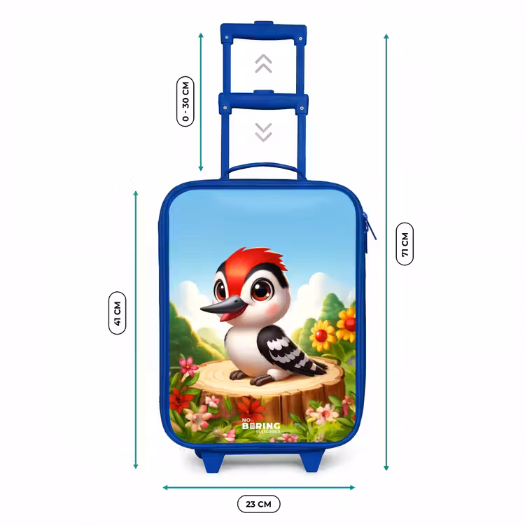 Valise enfant - Bleu - Pic sur une souche — 6