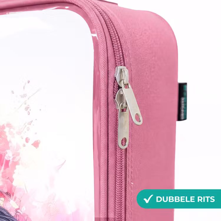 Valise enfant - Rose - Aquarelle d'un cheval en explosion de couleurs — 7