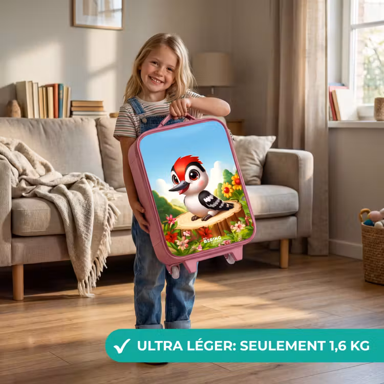 Valise enfant - Rose - Pic sur une souche — 3