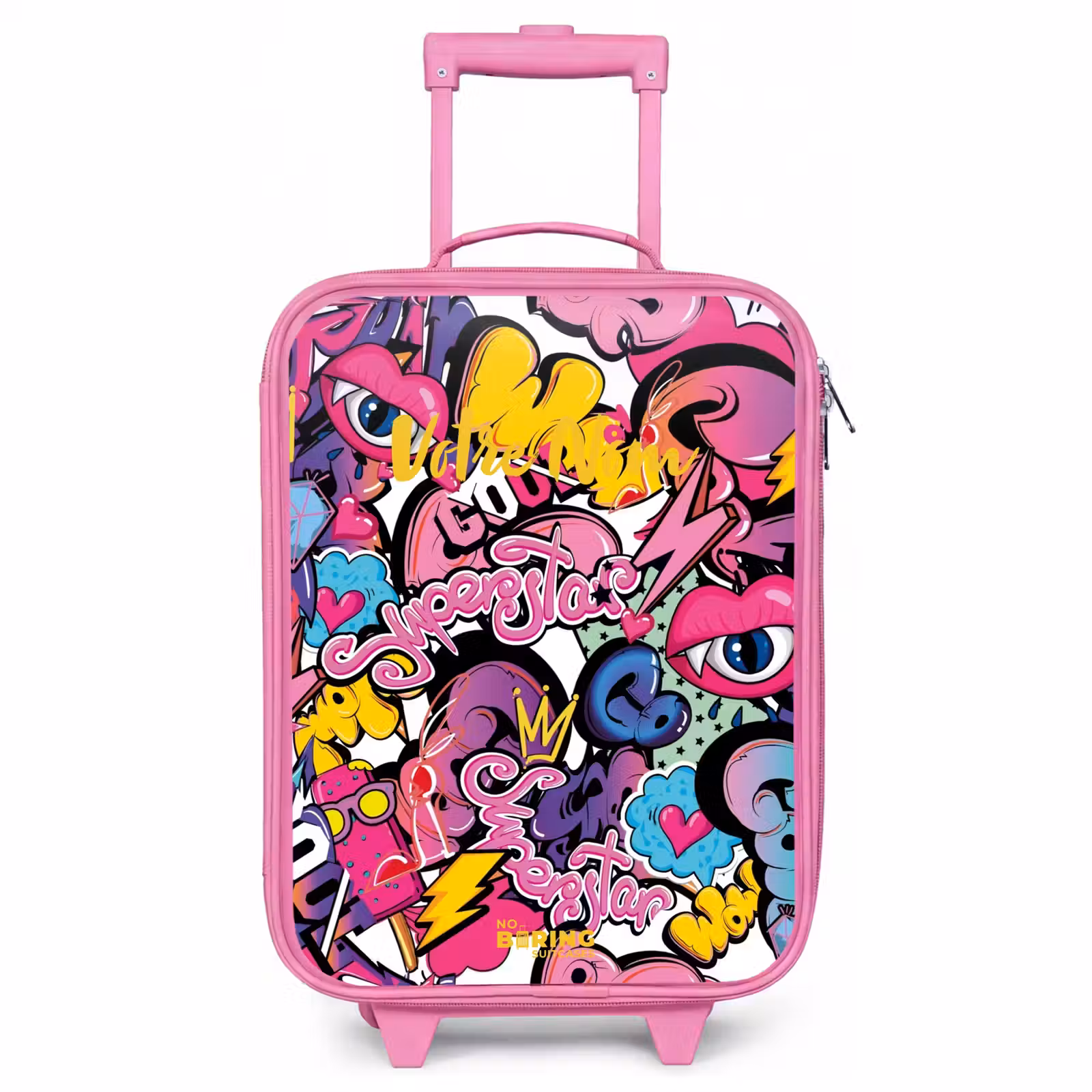 Valise enfant - Rose - Graffiti féminin — 1