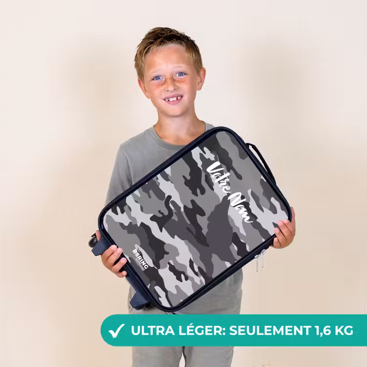 Valise enfant - Camo gris — 2