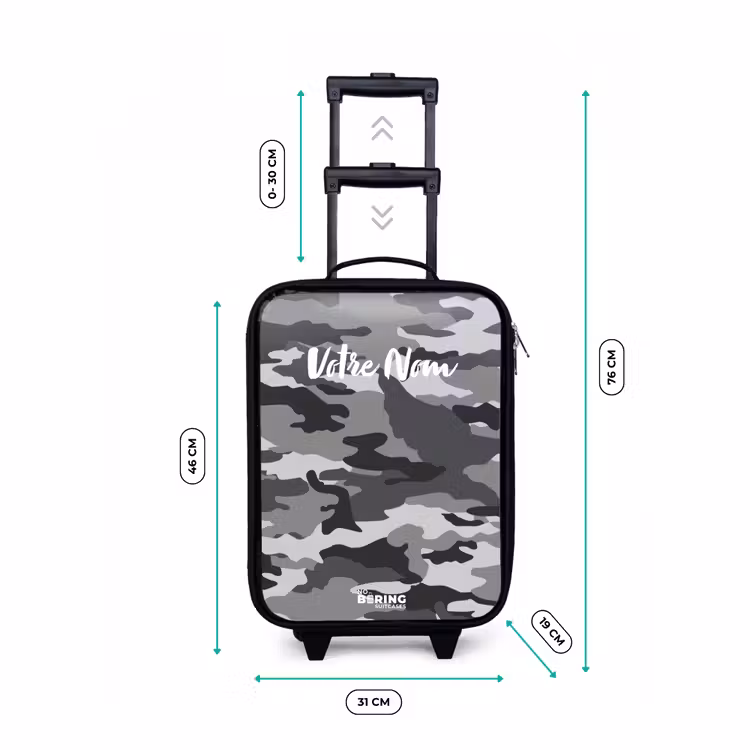 Valise enfant - Camo gris — 7