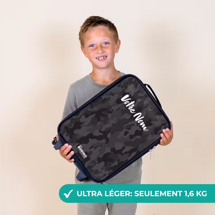 Valise enfant - Imprimé camouflage vert — 2