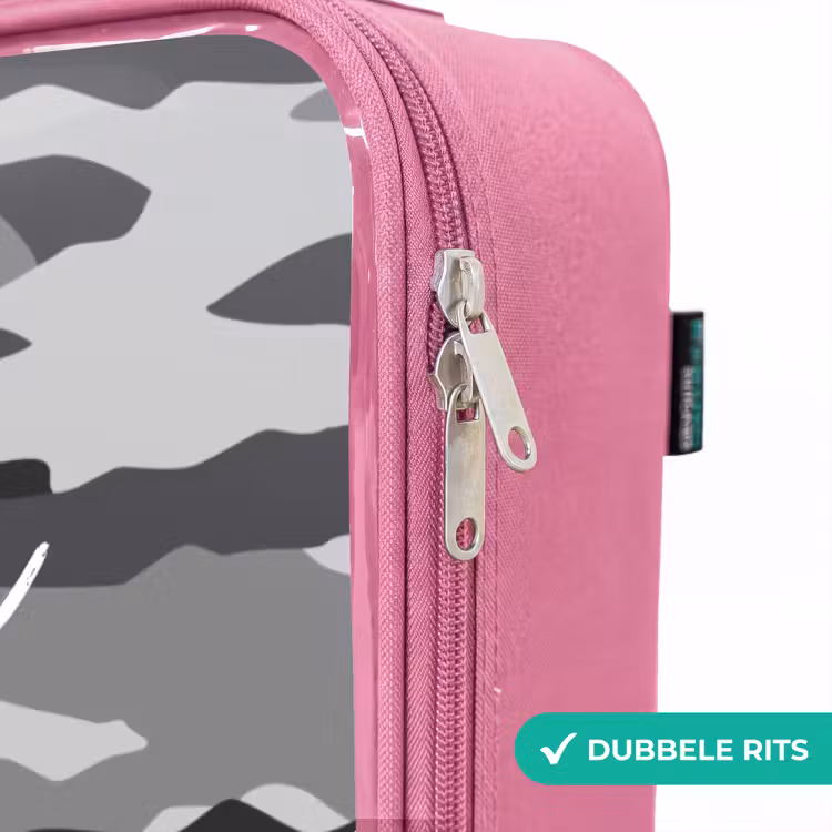 Valise enfant - Rose - Camo gris — 7