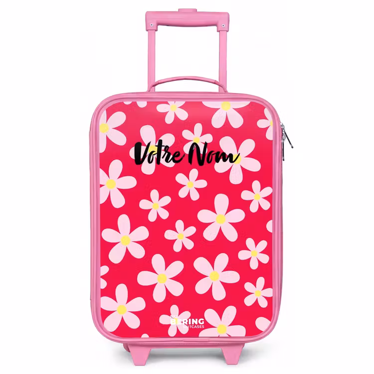 Valise enfant - Rose - Daisy mania hotpink — 1