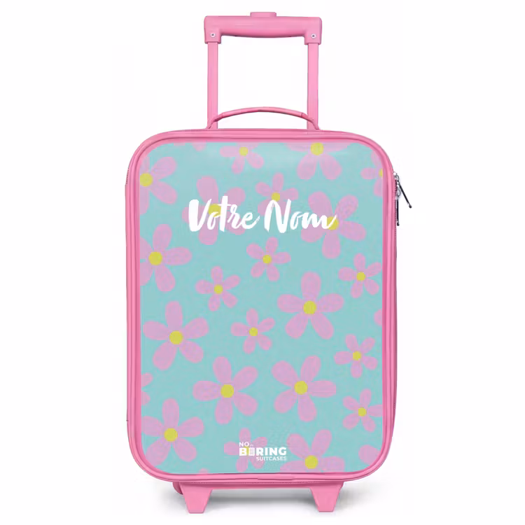 Valise enfant - Rose - Daisy mania mint — 1