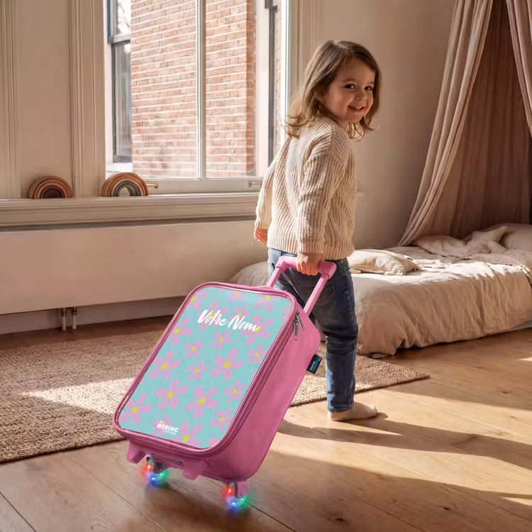 Valise enfant - Rose - Daisy mania mint — 2