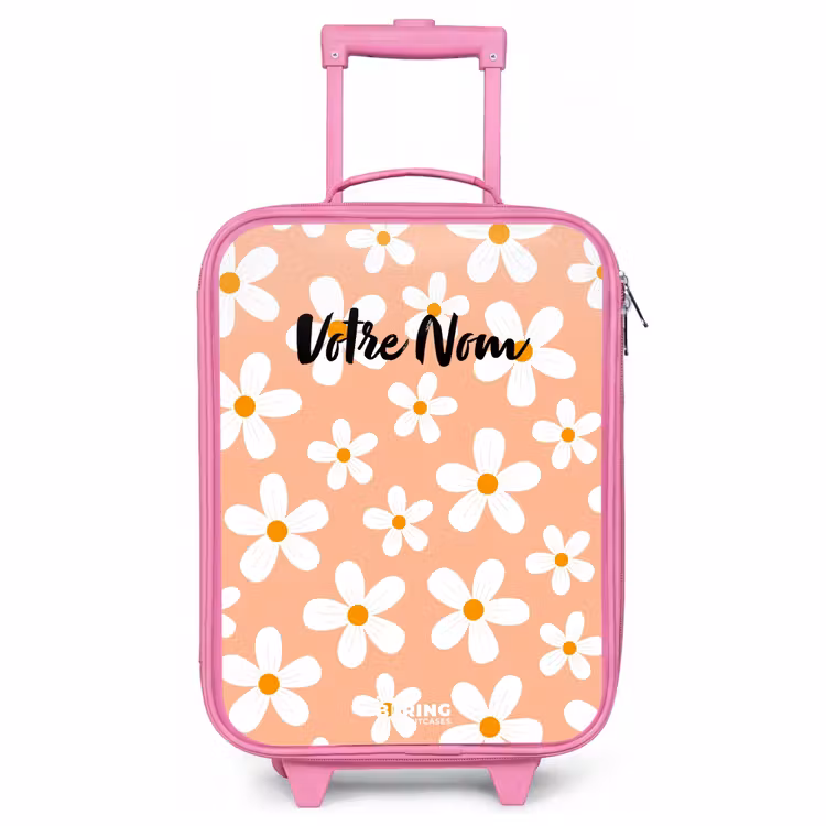 Valise enfant - Rose - Daisy mania peach — 1