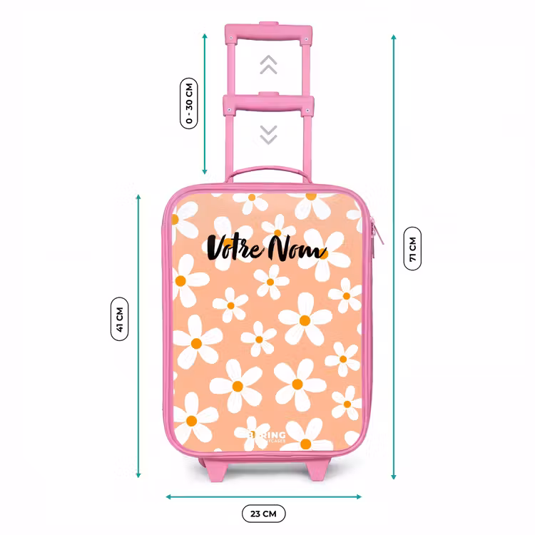 Valise enfant - Rose - Daisy mania peach — 6
