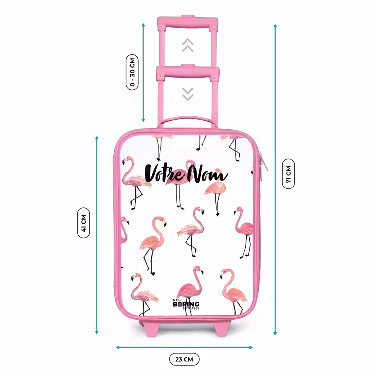 Valise enfant - Rose - Fête des flamants — 6