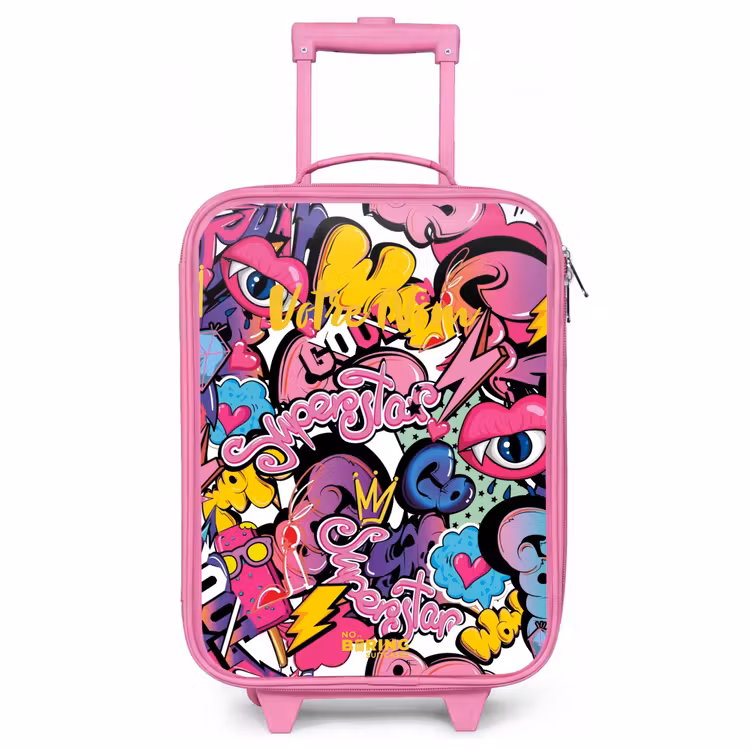 Valise enfant - Rose - Graffiti féminin — 1