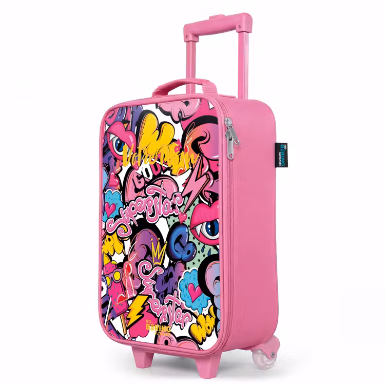 Valise enfant - Rose - Graffiti féminin — 8
