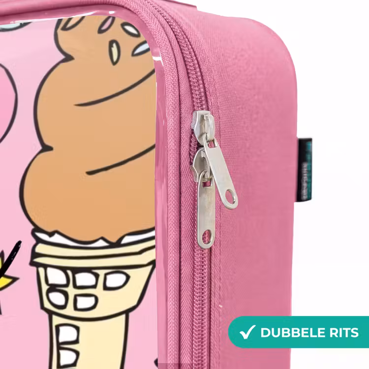 Valise enfant - Rose - Gribouillis de licorne — 7