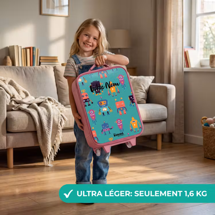 Valise enfant - Rose - La rave des robots — 3