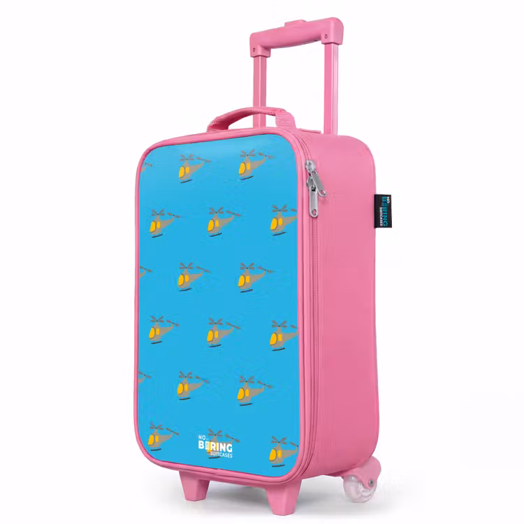 Valise enfant - Rose - L'agitation autour de l'hélicoptère — 8