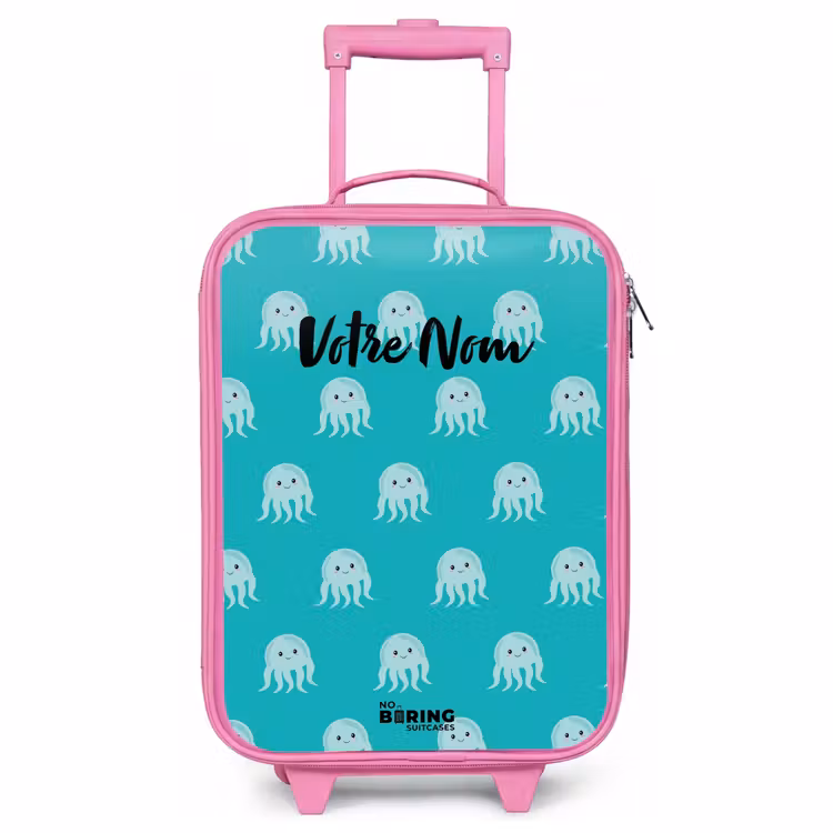Valise enfant - Rose - Mignonne méduse — 1