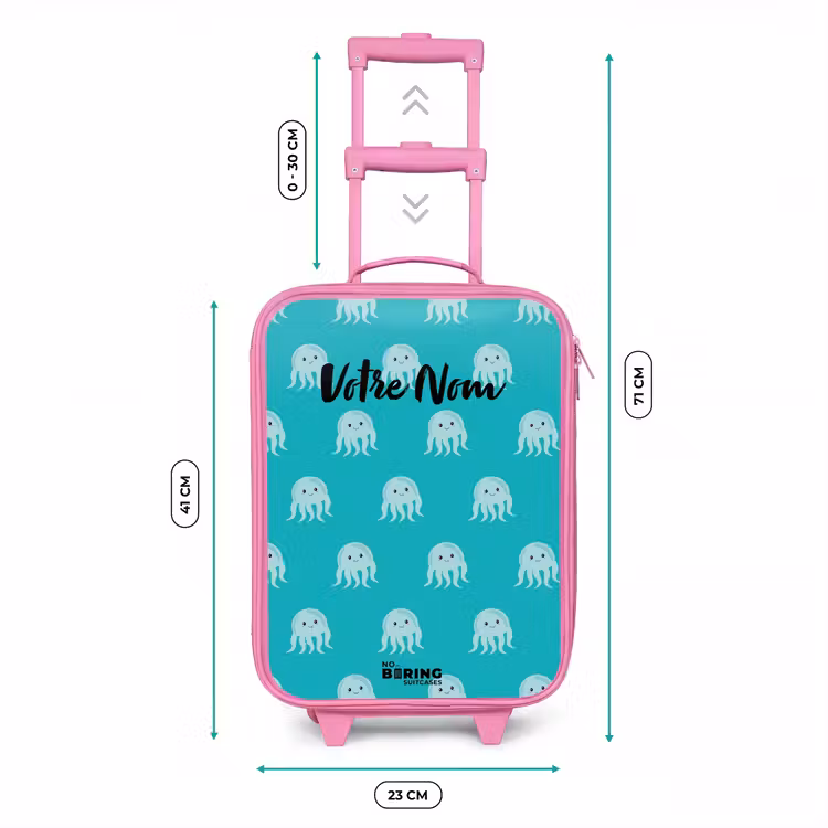 Valise enfant - Rose - Mignonne méduse — 6