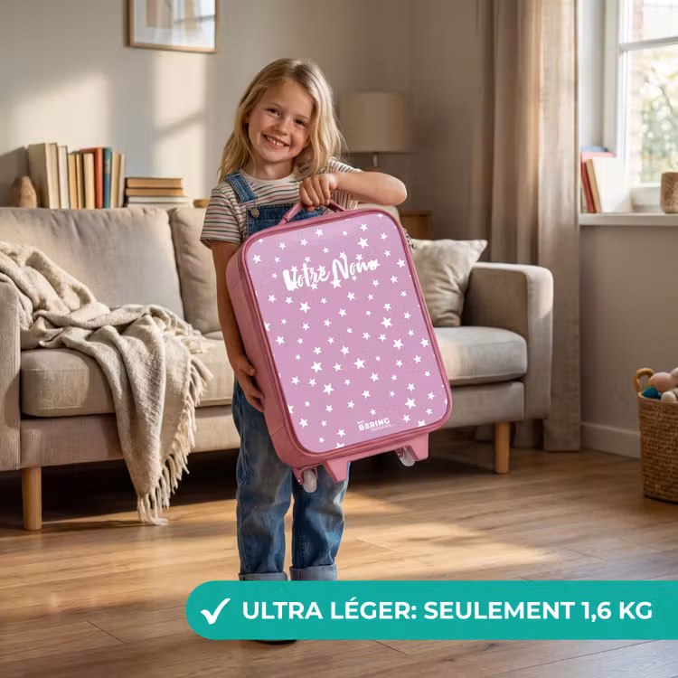 Valise enfant - Rose - Poussière d'étoiles — 3