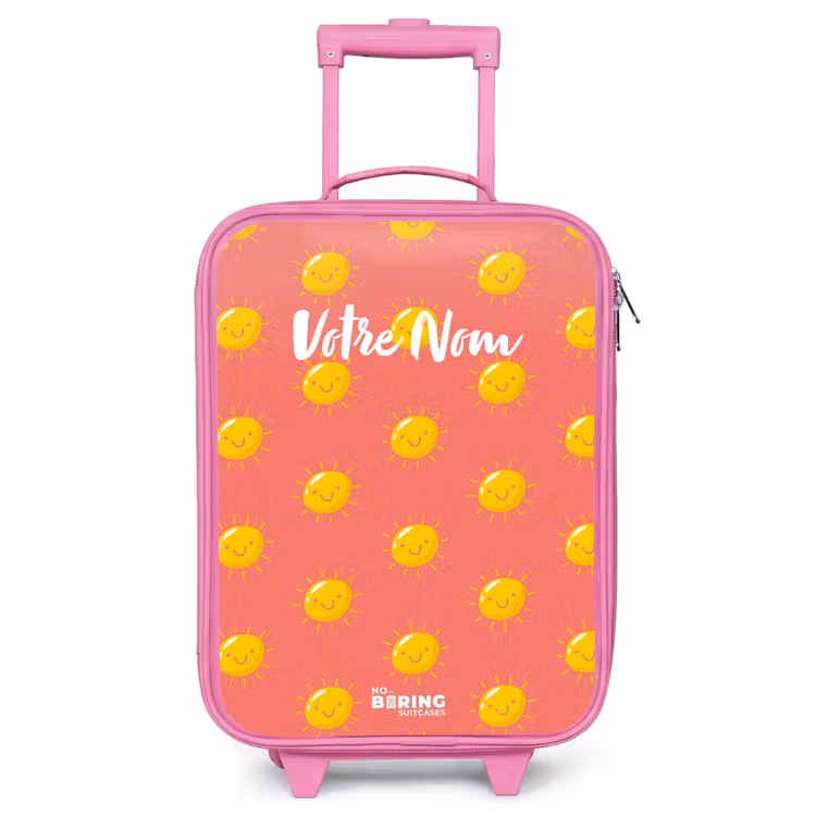 Valise enfant - Rose - Situation ensoleillée corail — 1
