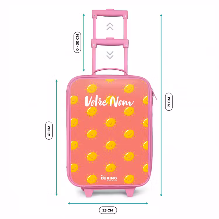 Valise enfant - Rose - Situation ensoleillée corail — 6