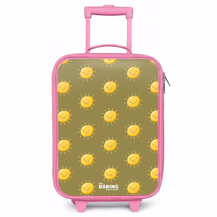 Valise enfant - Rose - Situation ensoleillée olive — 1