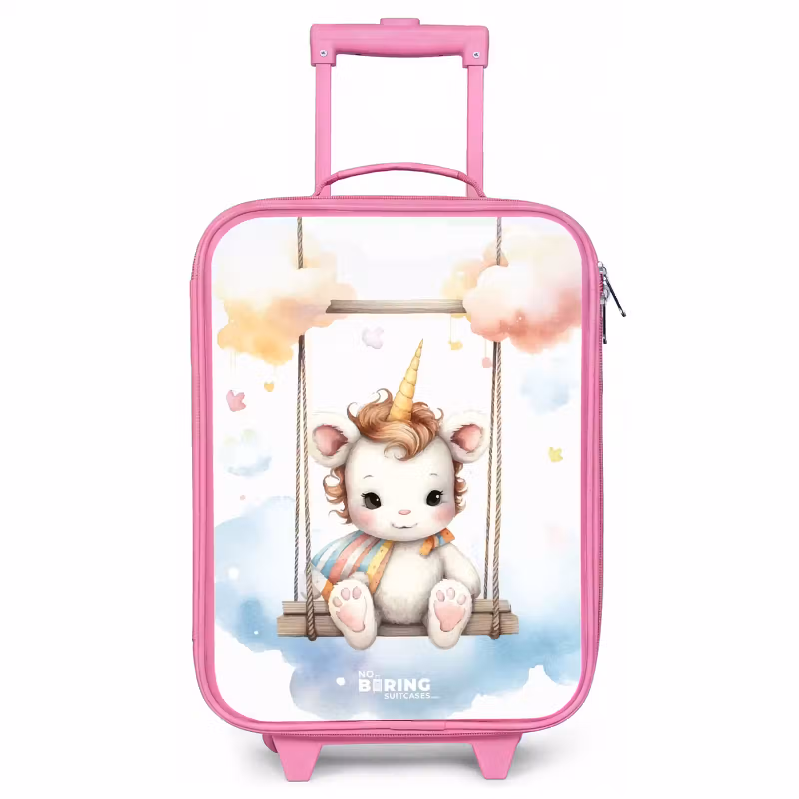 Valise enfant - Rose - Bébé licorne à bercer — 1